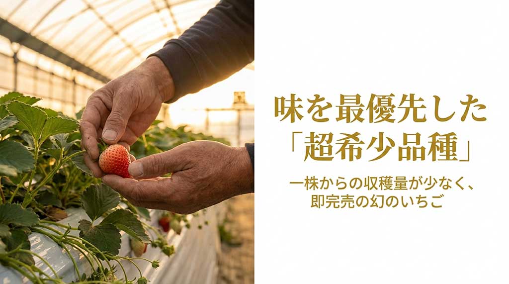 収穫量が少なく希少価値が高い、即完売する「幻のいちご」あまりんの栽培風景