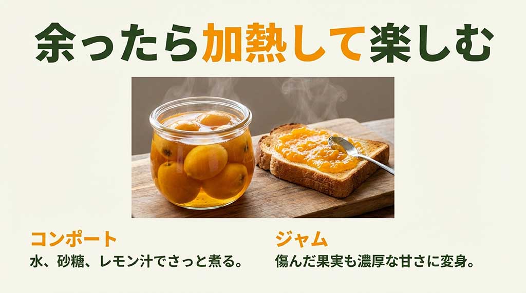 余ったびわの活用法:コンポートやジャムの簡単レシピ