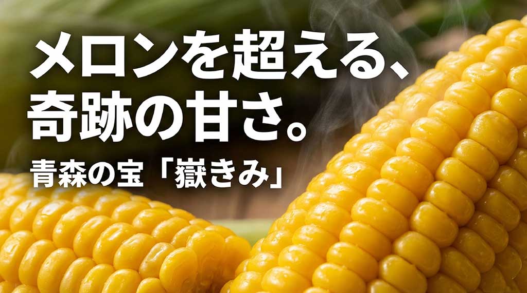 メロンを超える甘さと評される青森の宝、嶽きみのイメージ画像
