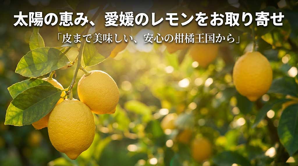 太陽の恵みを受けた愛媛のレモン。皮まで美味しい安心の柑橘王国からお取り寄せ