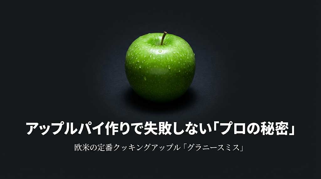 アップルパイ作りで失敗しないプロの秘密として紹介されるグラニースミスのタイトル画像