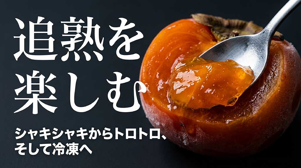 シャキシャキからトロトロ、そして冷凍へと変化する追熟の楽しみ方