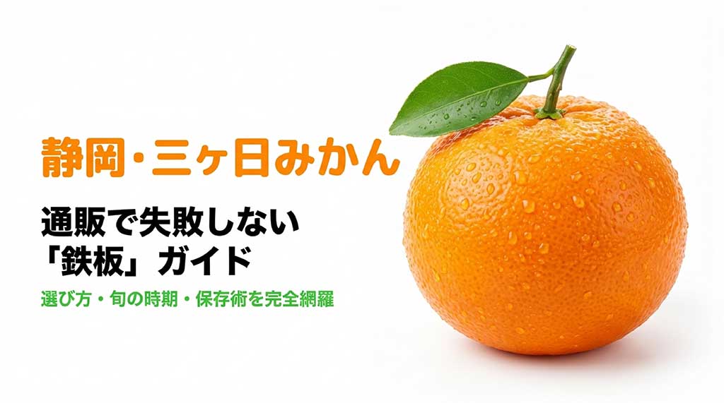 静岡・三ヶ日みかんの選び方、旬の時期、保存術を網羅した「鉄板」ガイドの表紙スライド