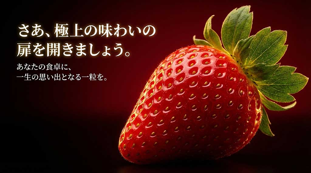 極上の味わいの扉を開き、食卓に一生の思い出となる一粒を。おおきみの締めくくり