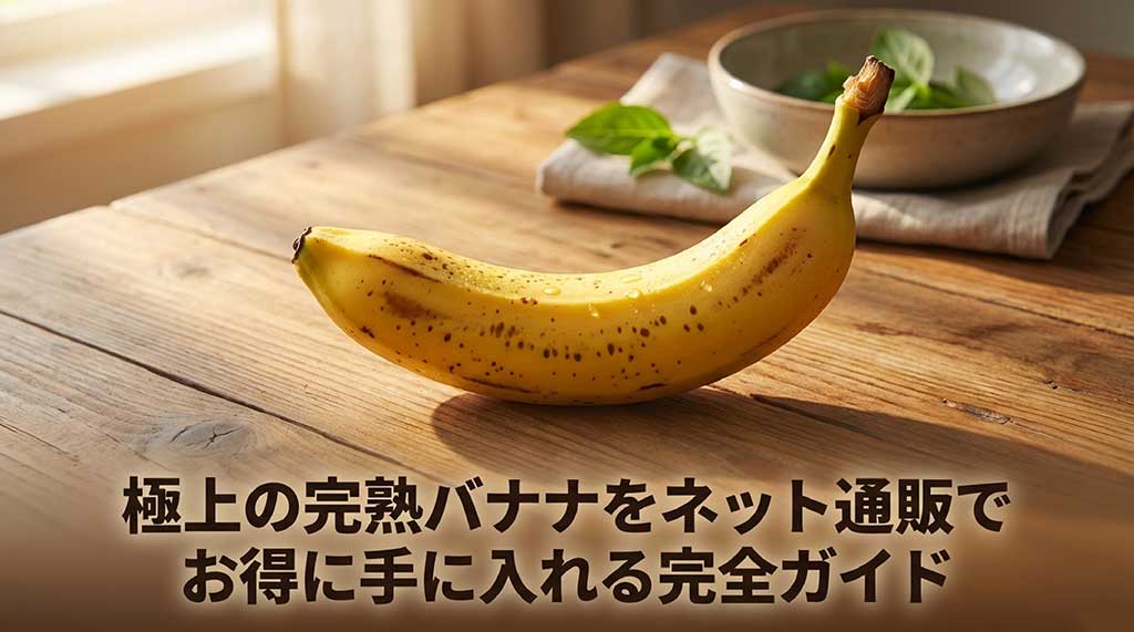 極上の完熟バナナ「甘熟王」をネット通販でお得に手に入れる完全ガイドの表紙画像