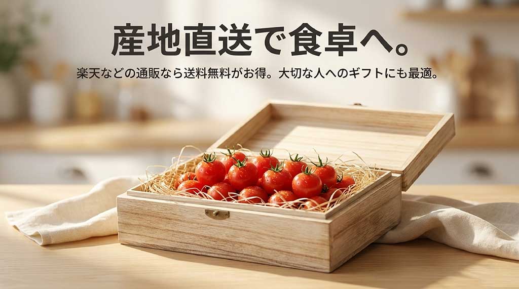 産地直送で楽天などの通販サイトでは送料無料で購入でき、ギフトにも最適なトマランタンの案内