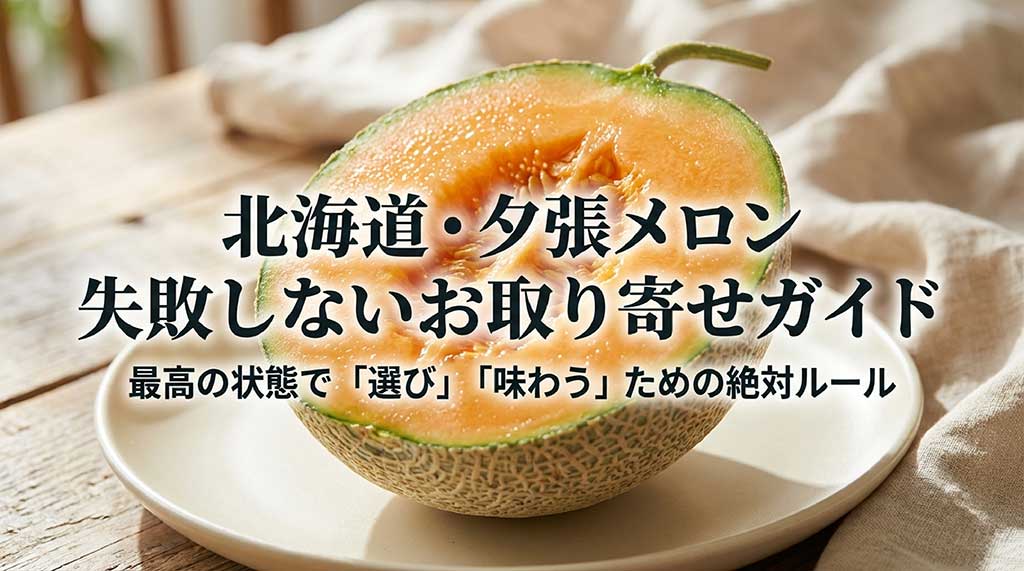 北海道夕張メロンを最高の状態で選び、味わうための失敗しないお取り寄せガイドの表紙スライド